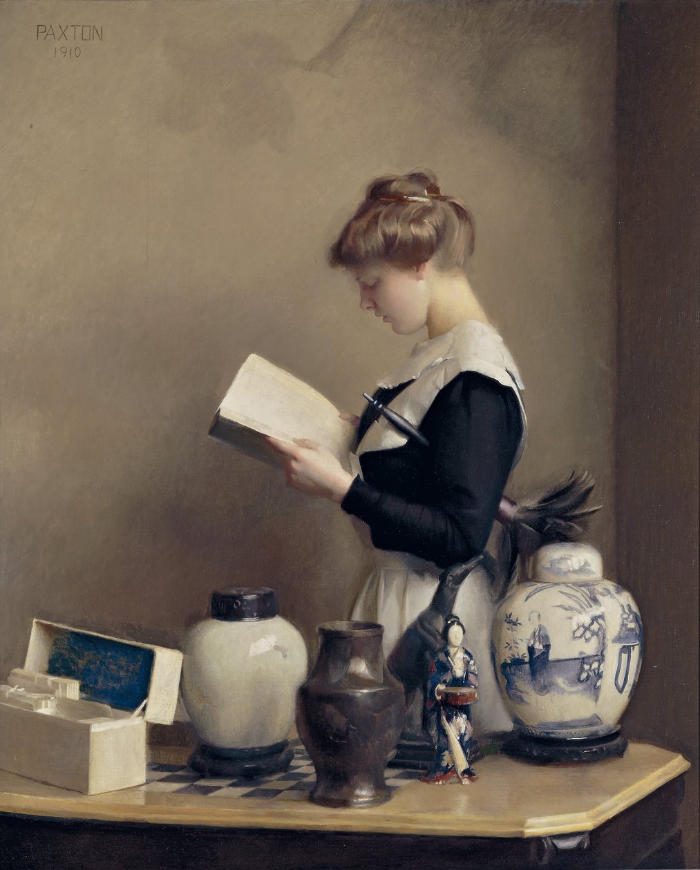 De Huishoudster, 1910 door William McGregor Paxton