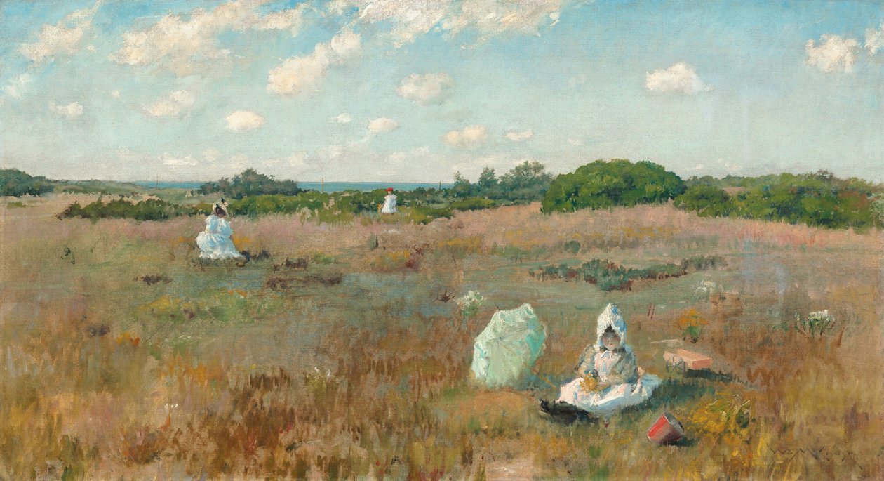 Herfstbloemen Verzamelen door William Merritt Chase