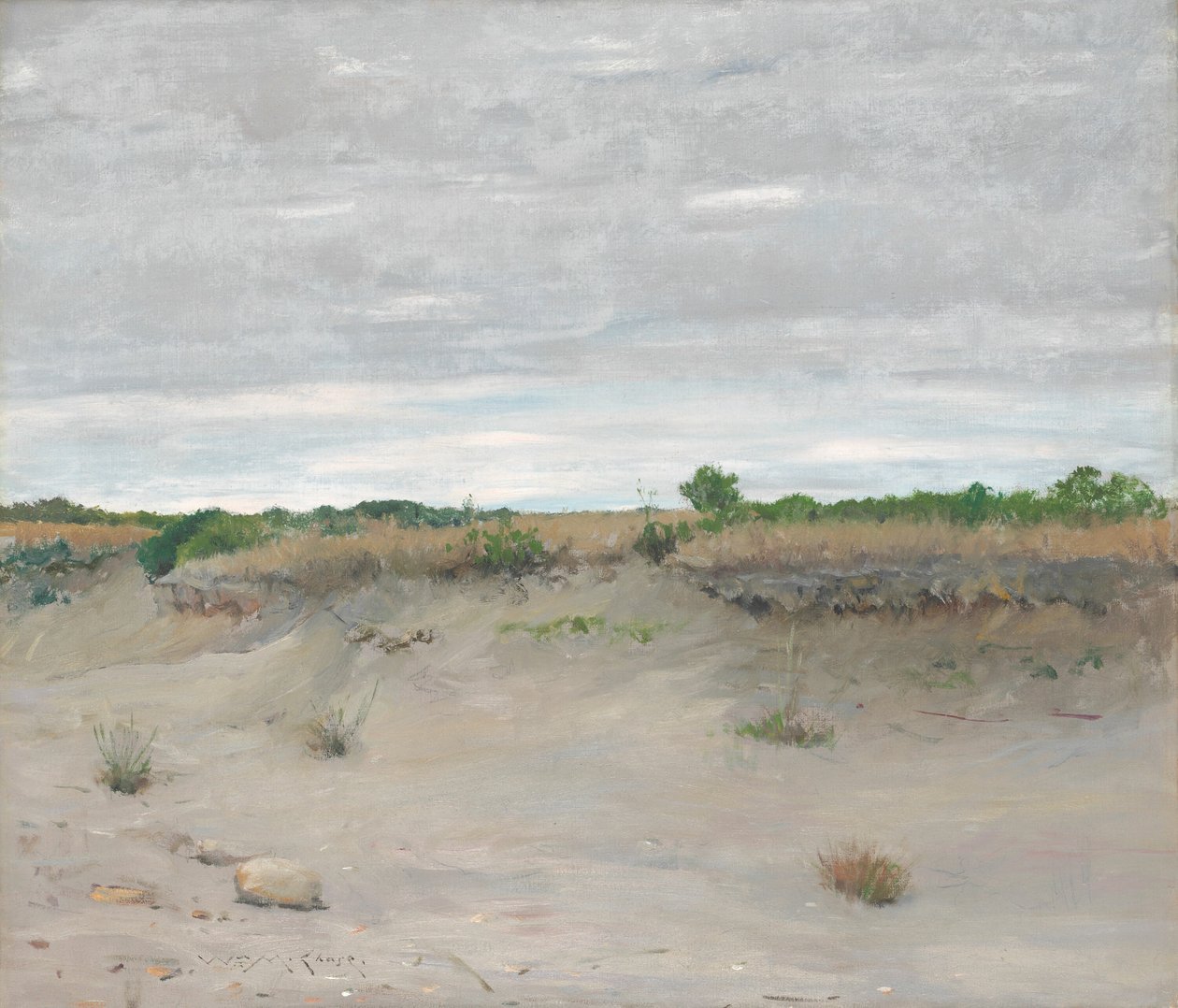 Windgeveegde zand, 1894 door William Merritt Chase