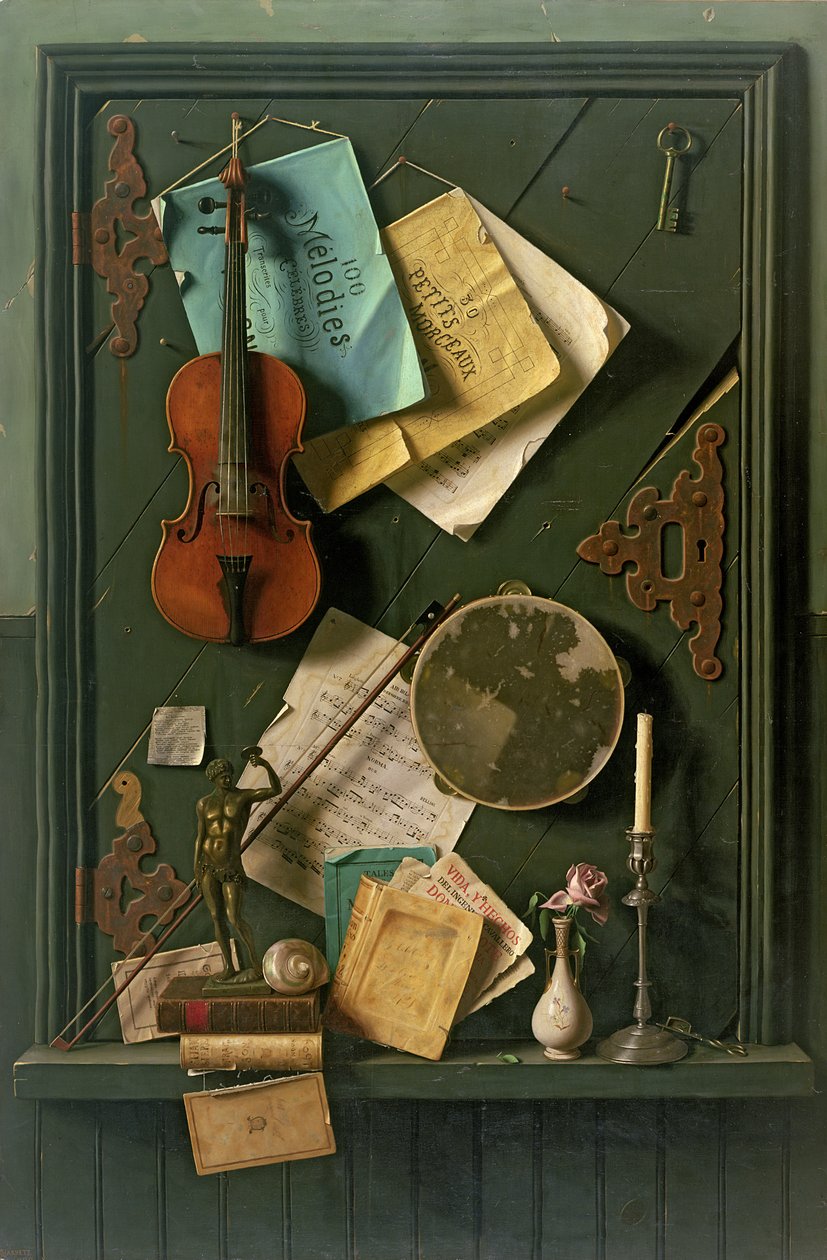 De Oude Kastdeur, 1889 door William Michael Harnett