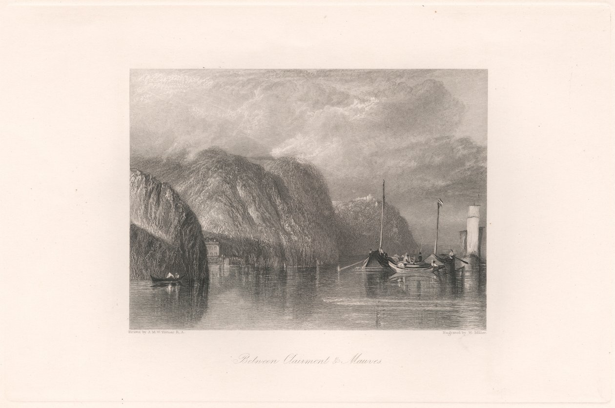 Tussen Clairmont en Mauves door William Miller