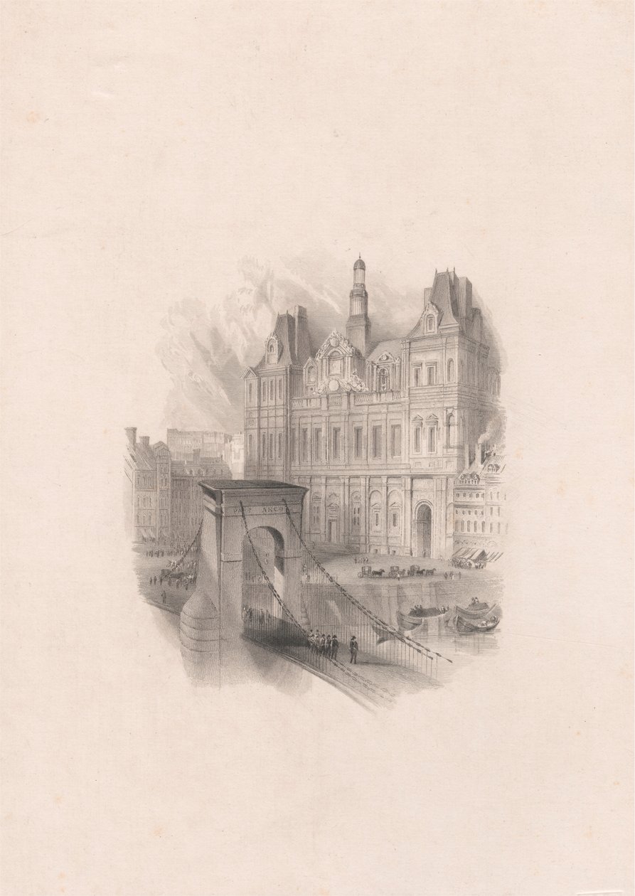 Hotel de Ville, Parijs door William Miller