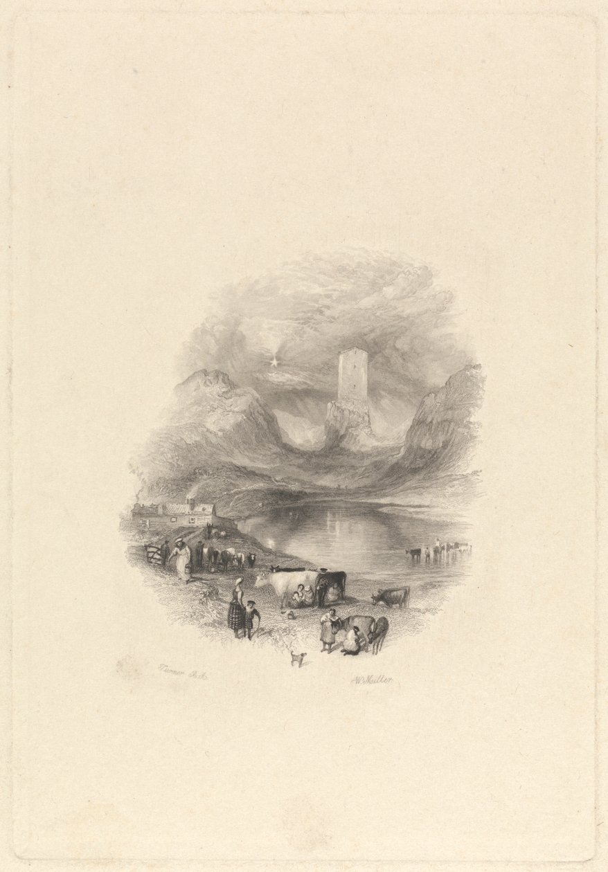Sandy Knowe, of Smailholm Tower door William Miller
