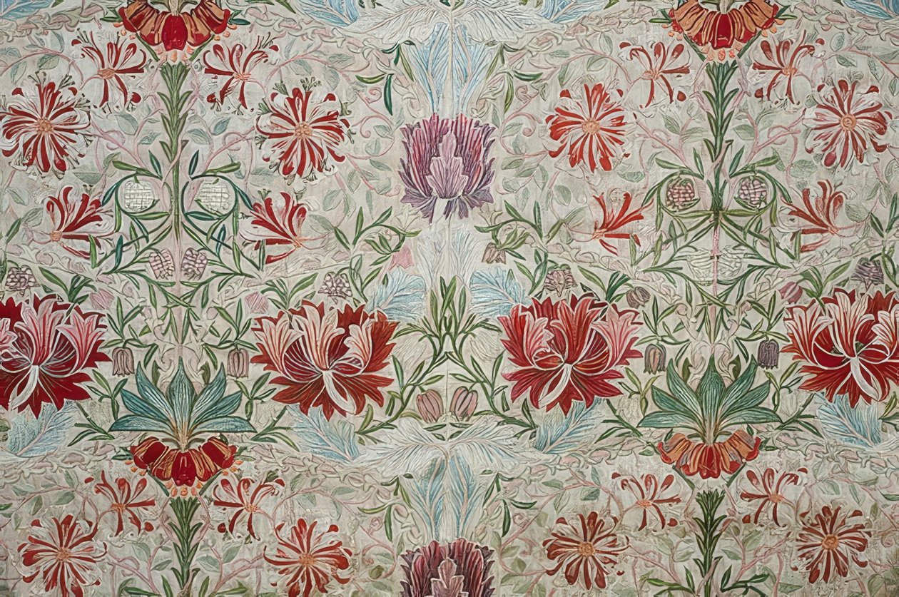 Decoratiestof door William Morris