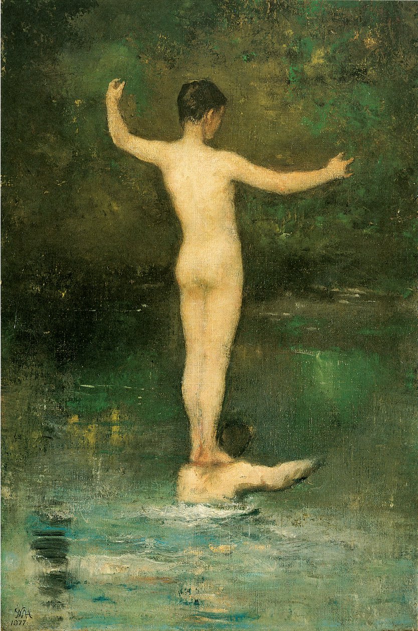 Badgasten door William Morris Hunt