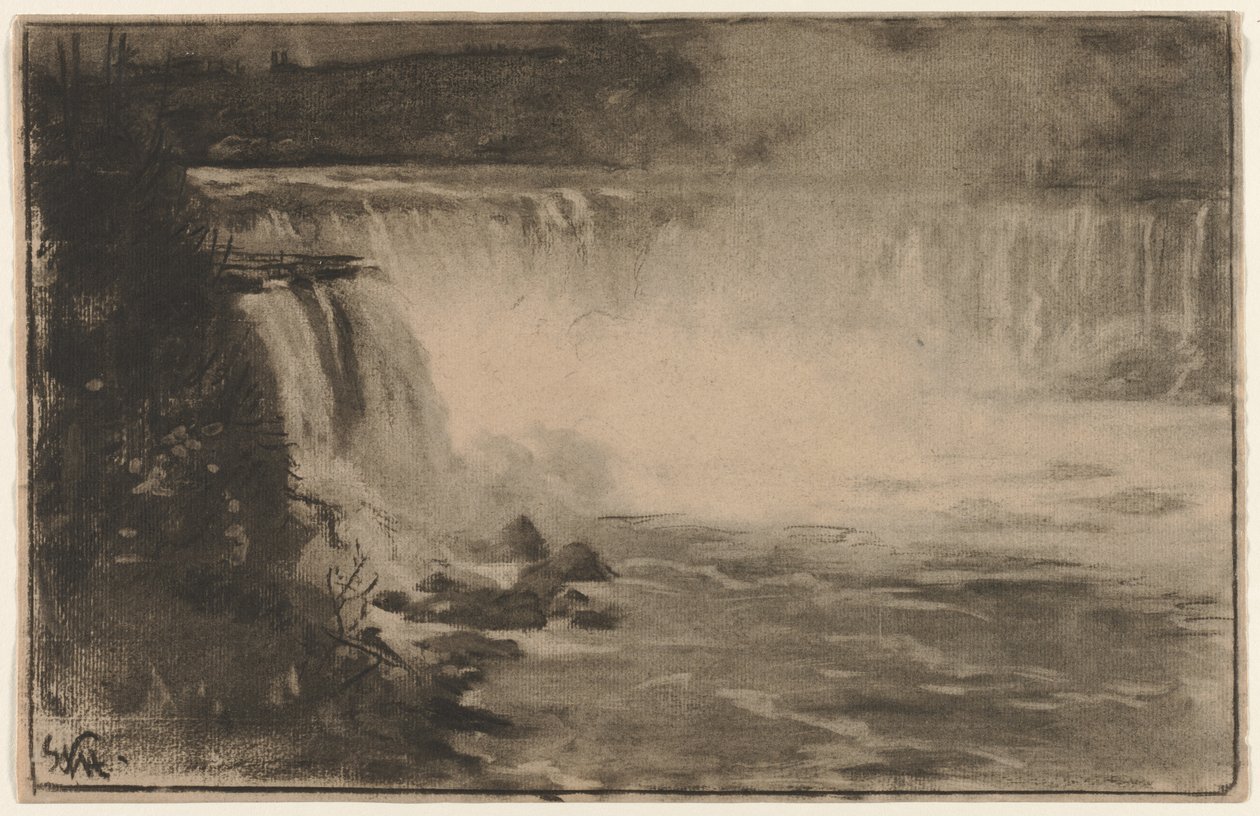 Niagara Watervallen door William Morris Hunt