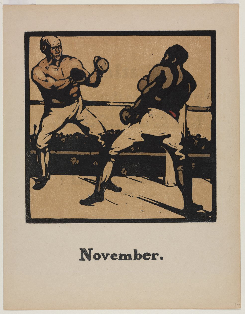 Een Almanak van Twaalf Sporten: Boksen door William Nicholson
