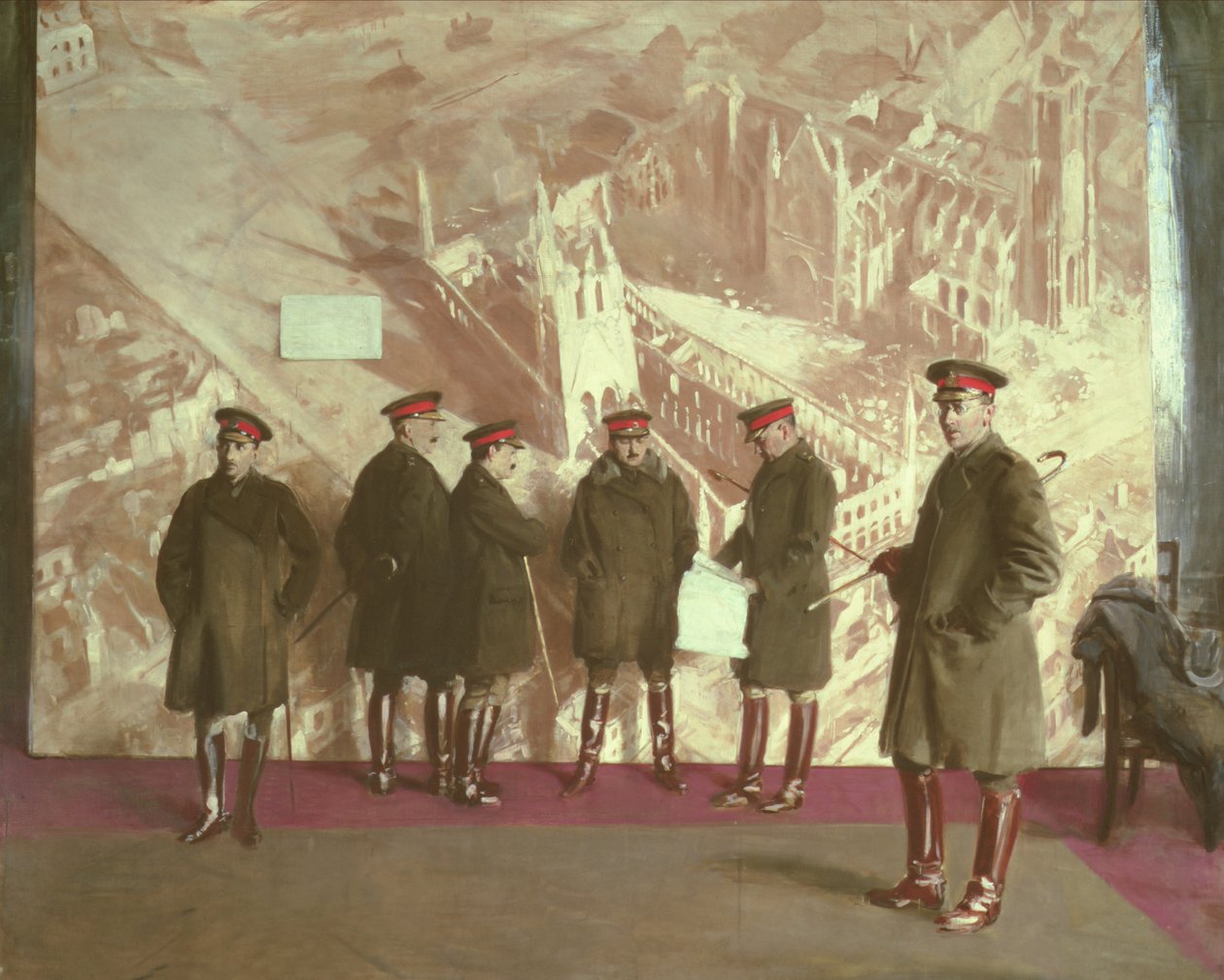 Canadees hoofdkwartierpersoneel door William Nicholson