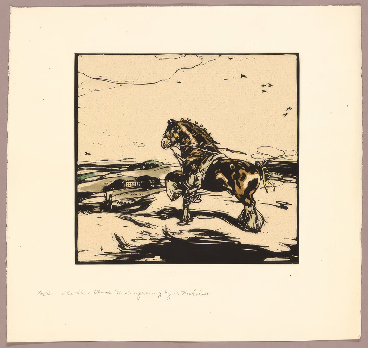 Het Shire-paard door William Nicholson