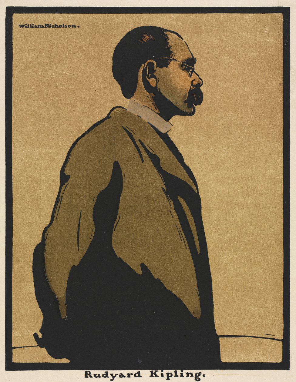 Twaalf portretten: Rudyard Kipling door William Nicholson