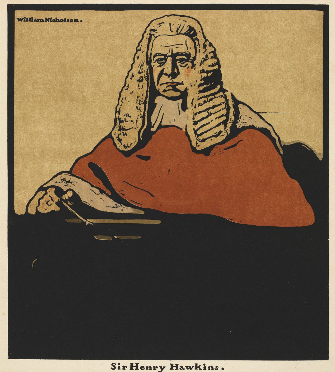 Twaalf Portretten: Sir Henry Hawkins door William Nicholson