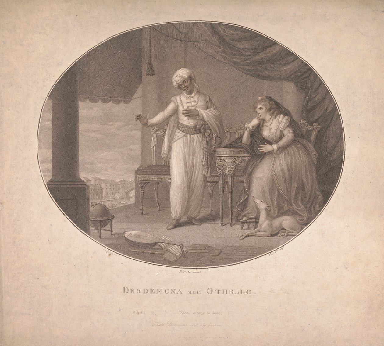 Desdemona en Othello door William Nutter