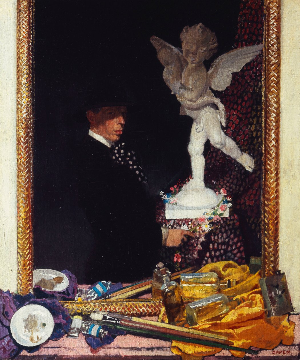 Ikzelf en Cupido, 1910 door William Orpen