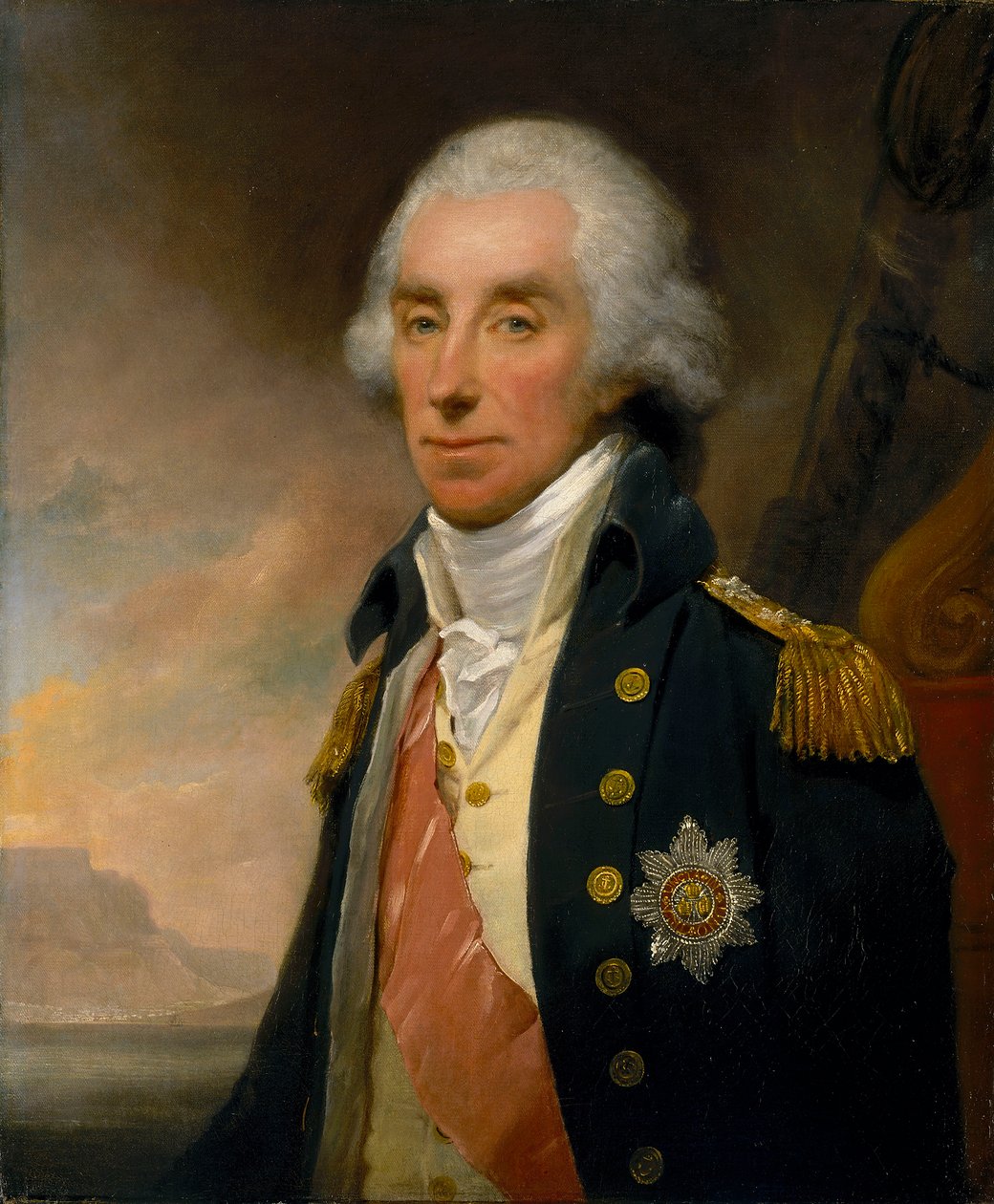 Admiraal Lord George Keith Elphinstone door William Owen