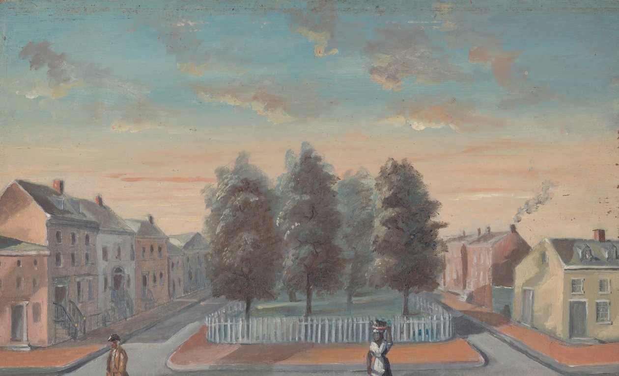 Gebakken peren in Duane Park, 1870s door William P. Chappel