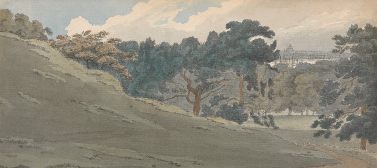 Uitzicht vanaf Greenwich Park door William P. Sherlock