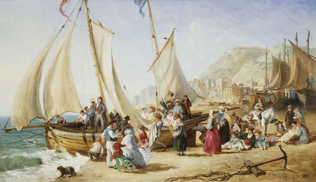 Een Dagtocht, Ramsgate, 1854 door William Parrott