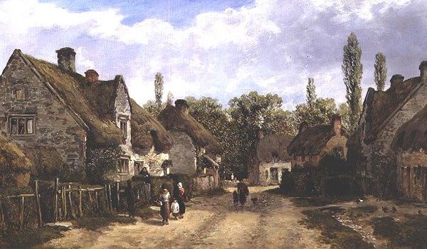 Langford Village, Wiltshire door William Pitt