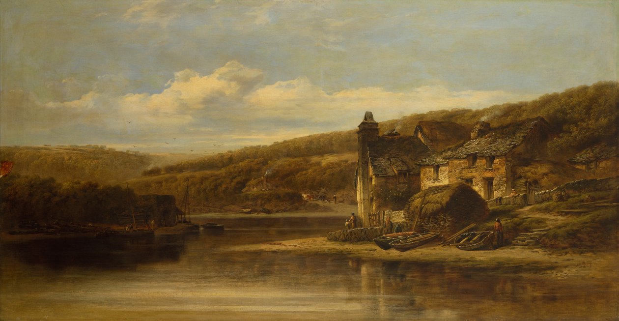 Nabij Looe, Cornwall door William Pitt