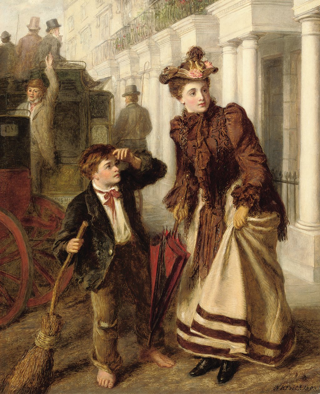De straatveger door William Powell Frith