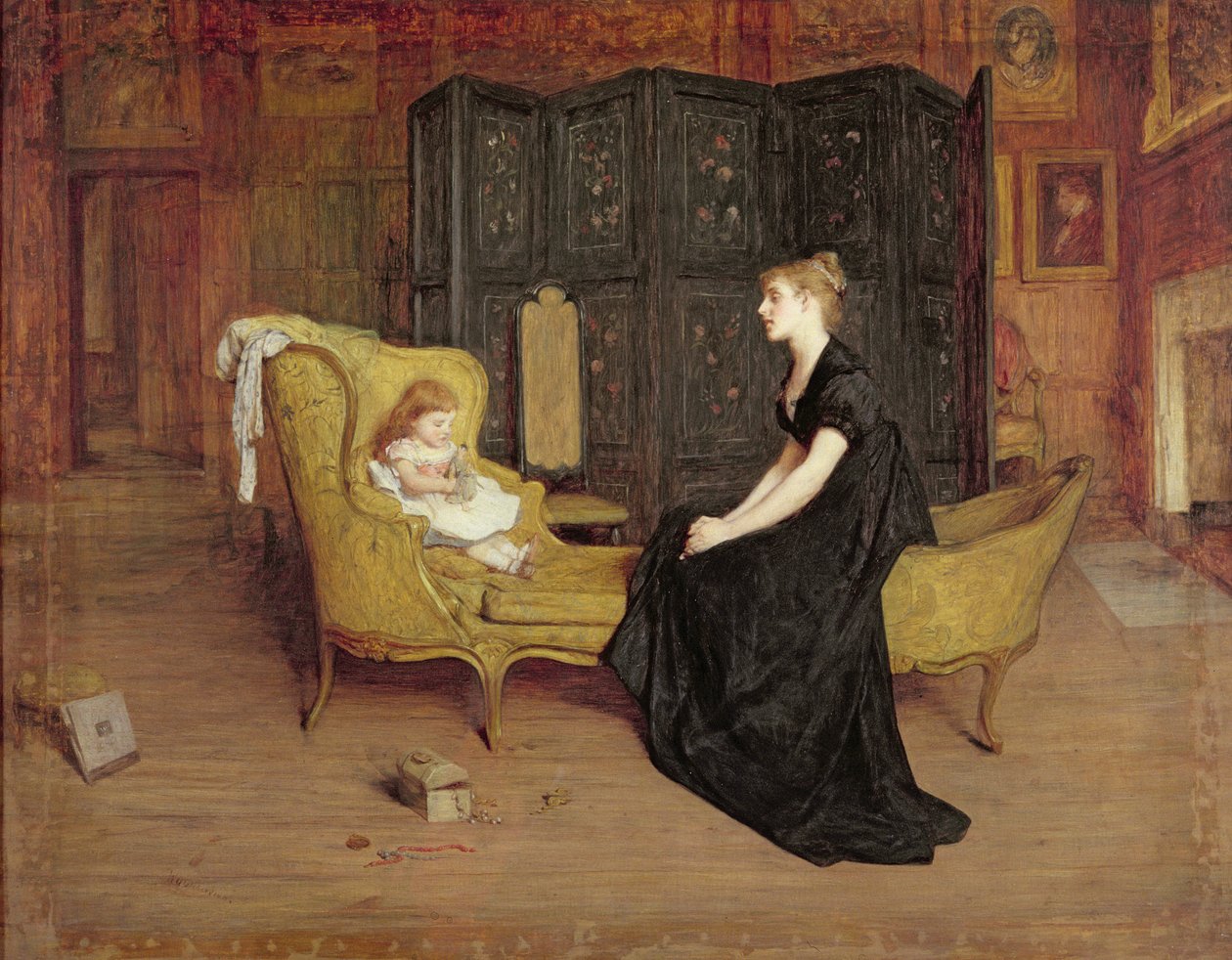 Haar idool, c.1868-70 door William Quiller Orchardson