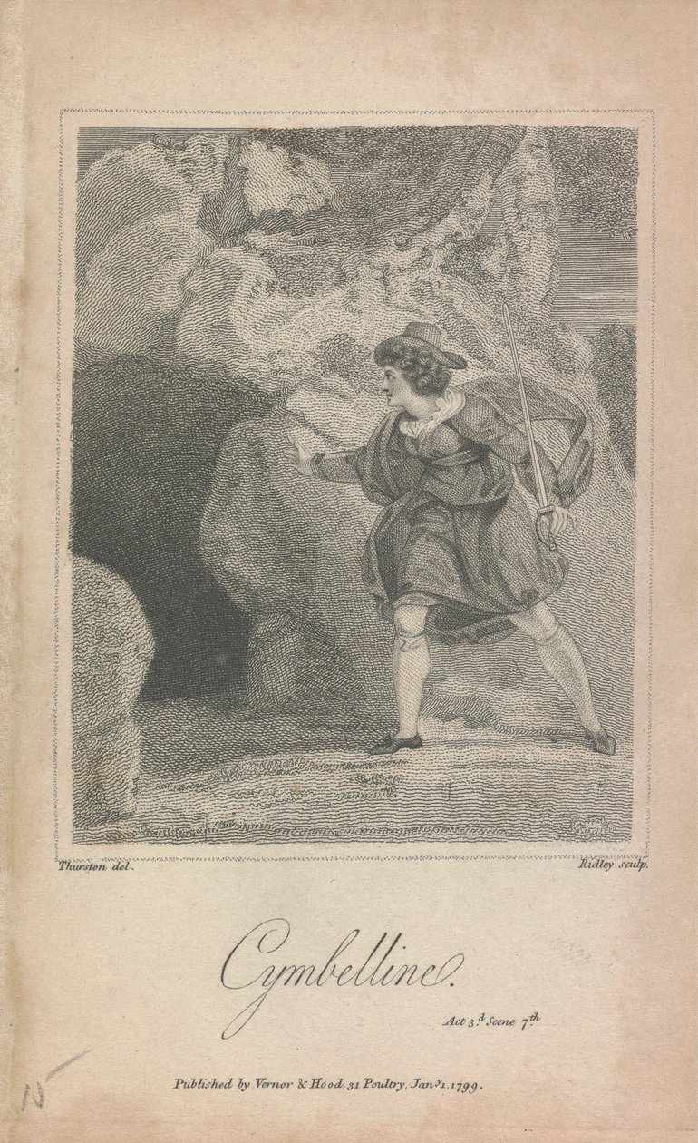 Cymbelline, Act II, Sc. 7 door William Ridley