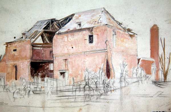Een Schuur door William Rothenstein