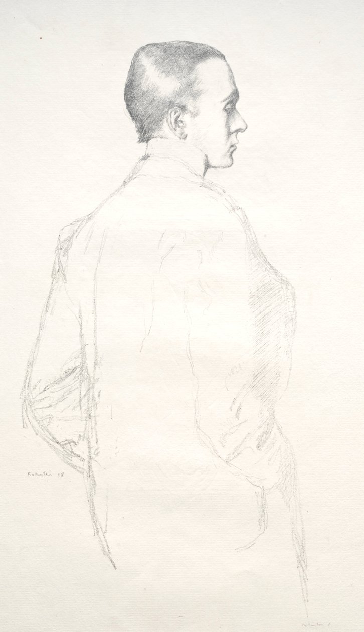 Max Beerbohm, 1898 door William Rothenstein