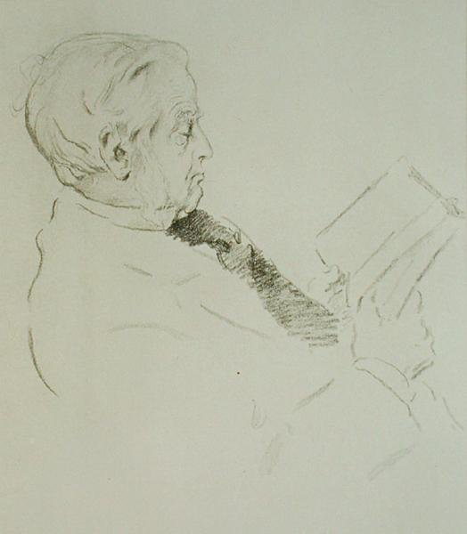 Portret van Max Muller (1823-1900) door William Rothenstein