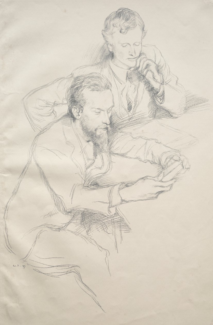 Ricketts en Shannon door William Rothenstein