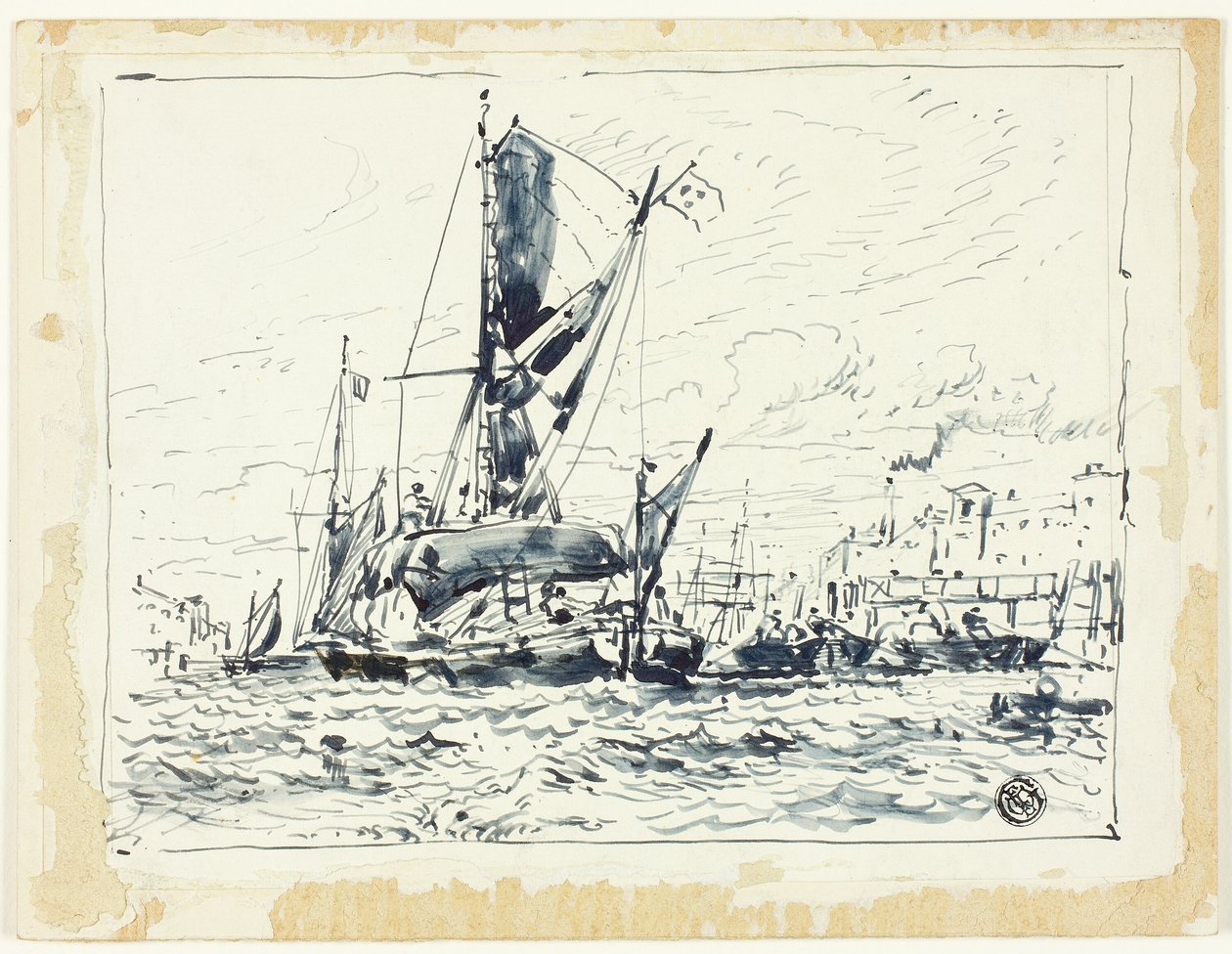 Boot in de Haven door William Roxby Beverley