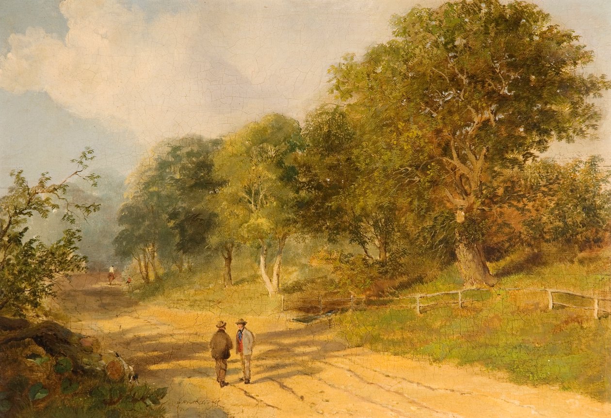 Weg naar Redheugh Hall, 1856 door William Ryott