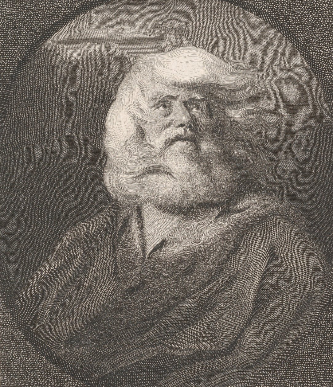 Koning Lear, 1783 door William Sharp
