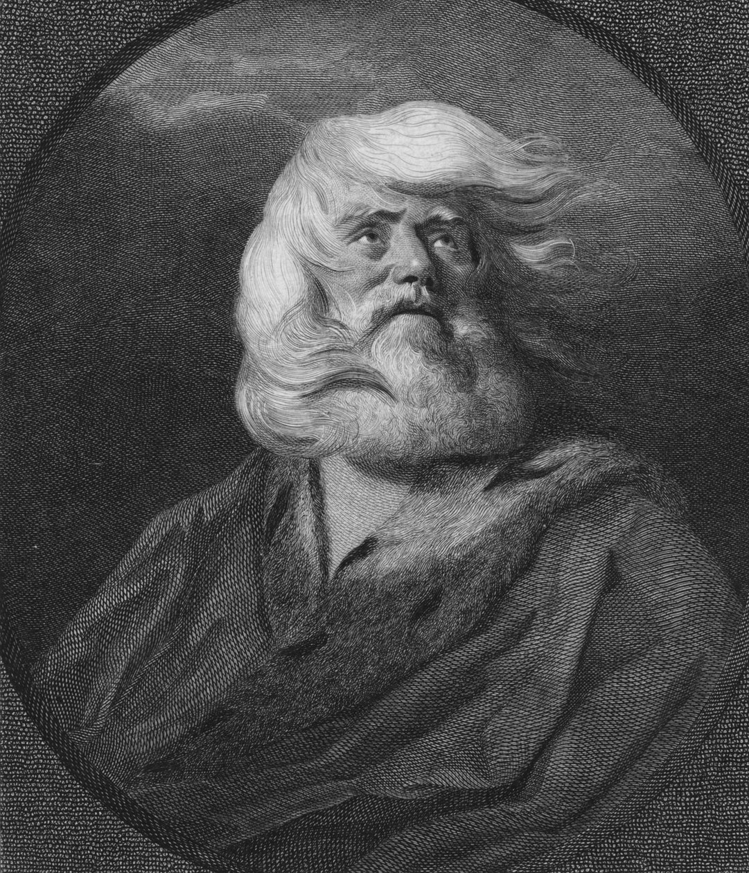 Koning Lear, ca. 1800 door William Sharp