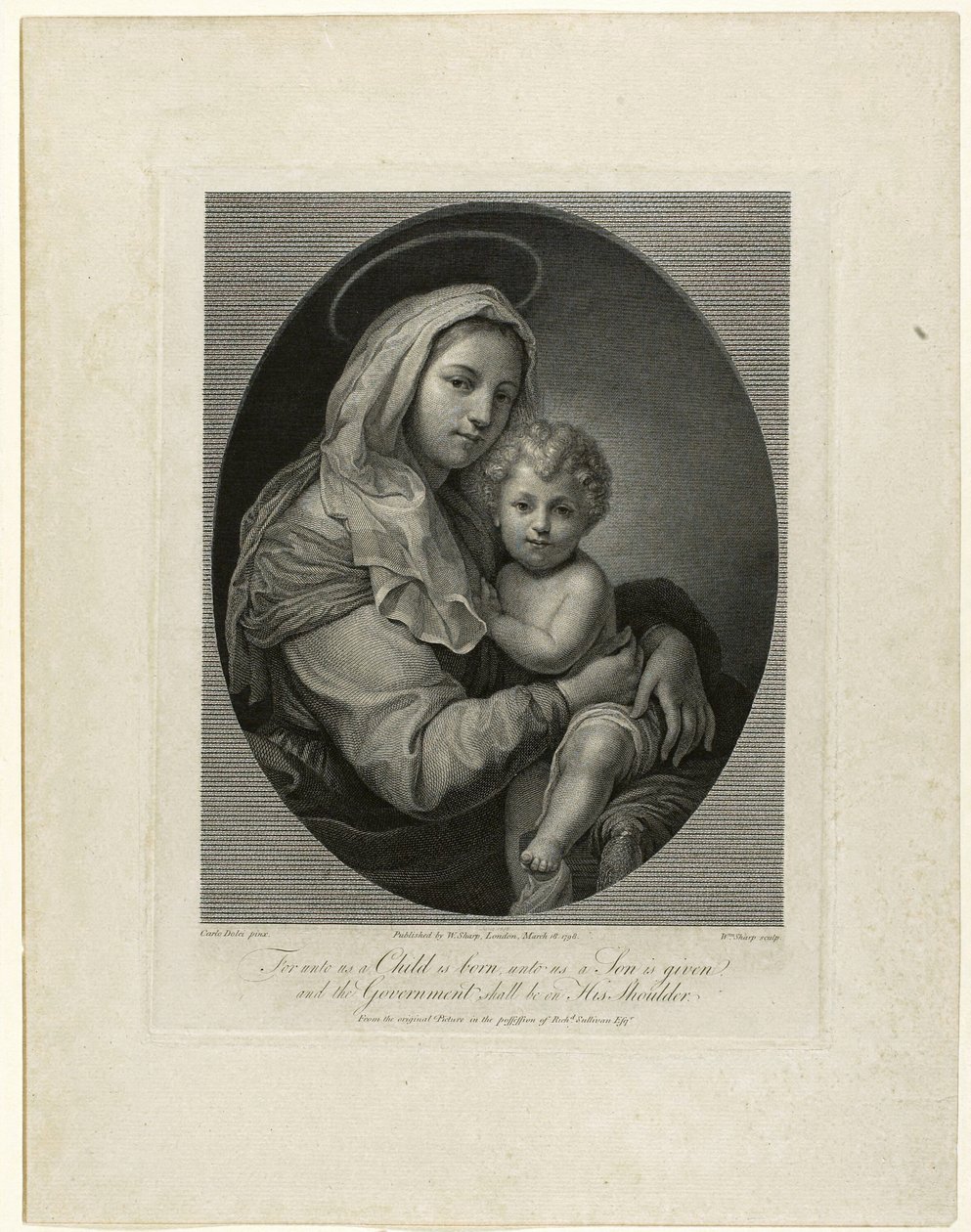 Madonna en Kind door William Sharp