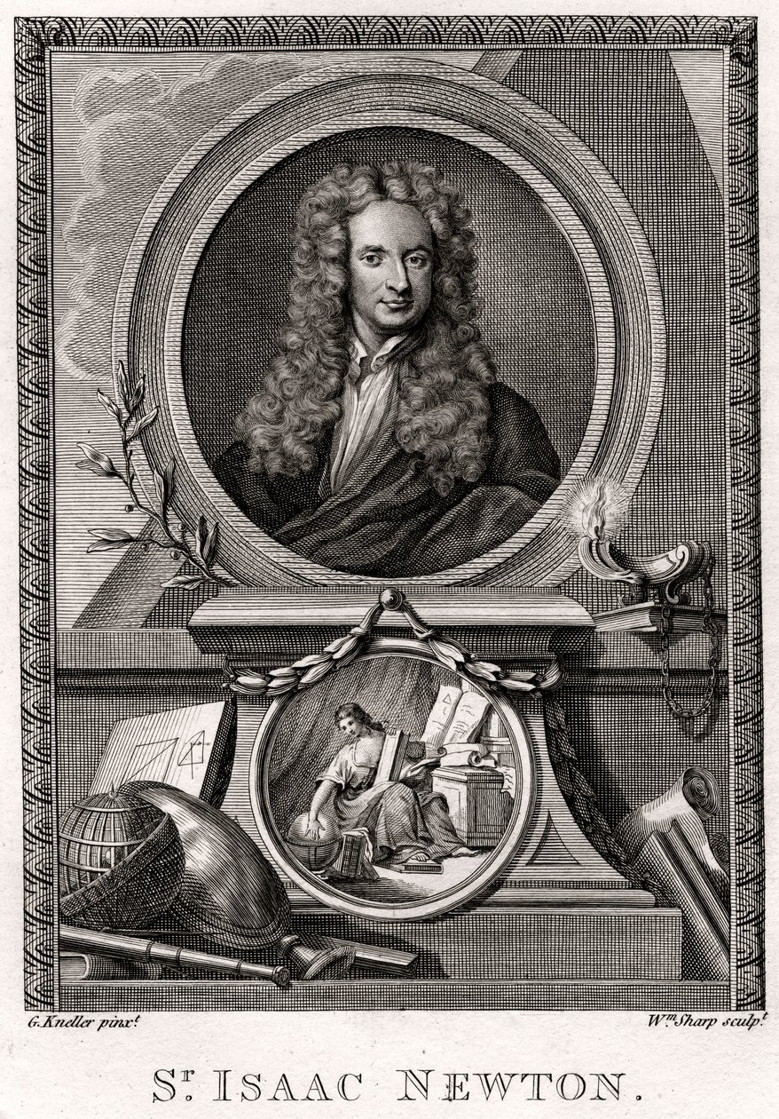 Sir Isaac Newton door William Sharp