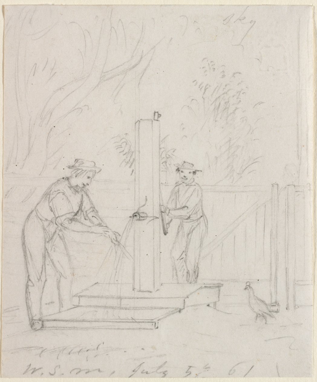 Bij de pomp door William Sidney Mount
