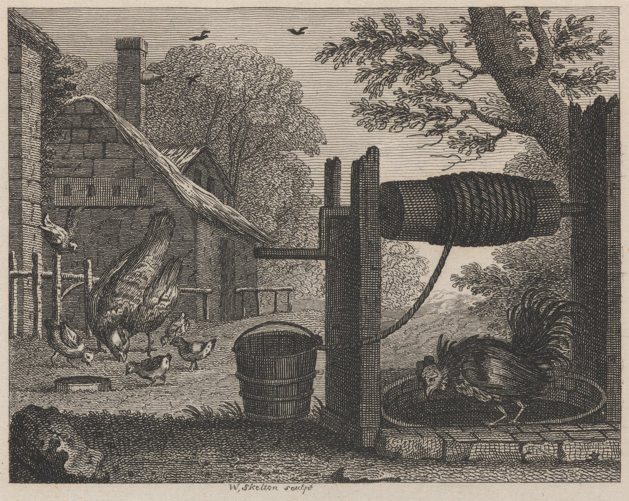 De Oude Hen en de Haan door William Skelton