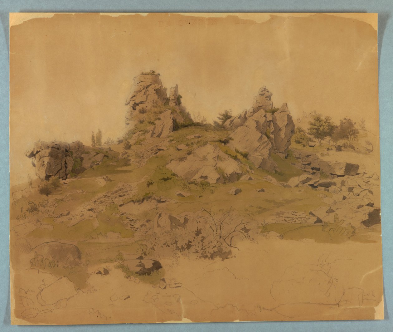 Studie van landschap door William Stanley Haseltine