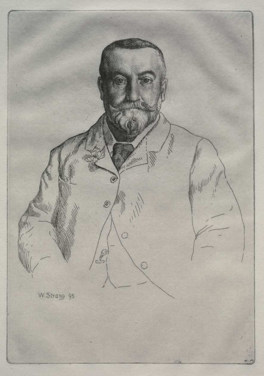 Portret van H. Cock door William Strang