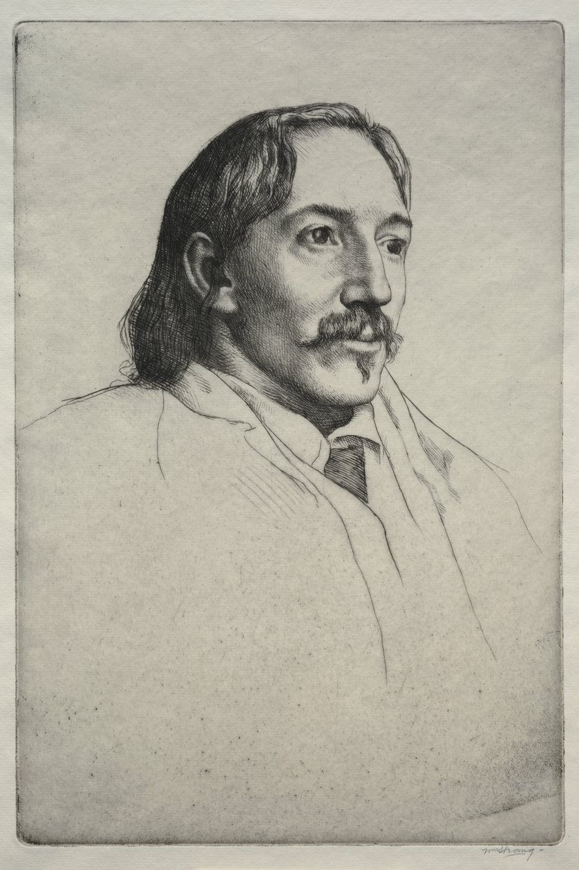 Robert Louis Balfour Stevenson door William Strang