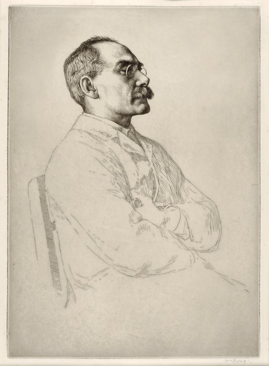 Rudyard Kipling (1865 - 1936), uitgegeven 1898 door William Strang
