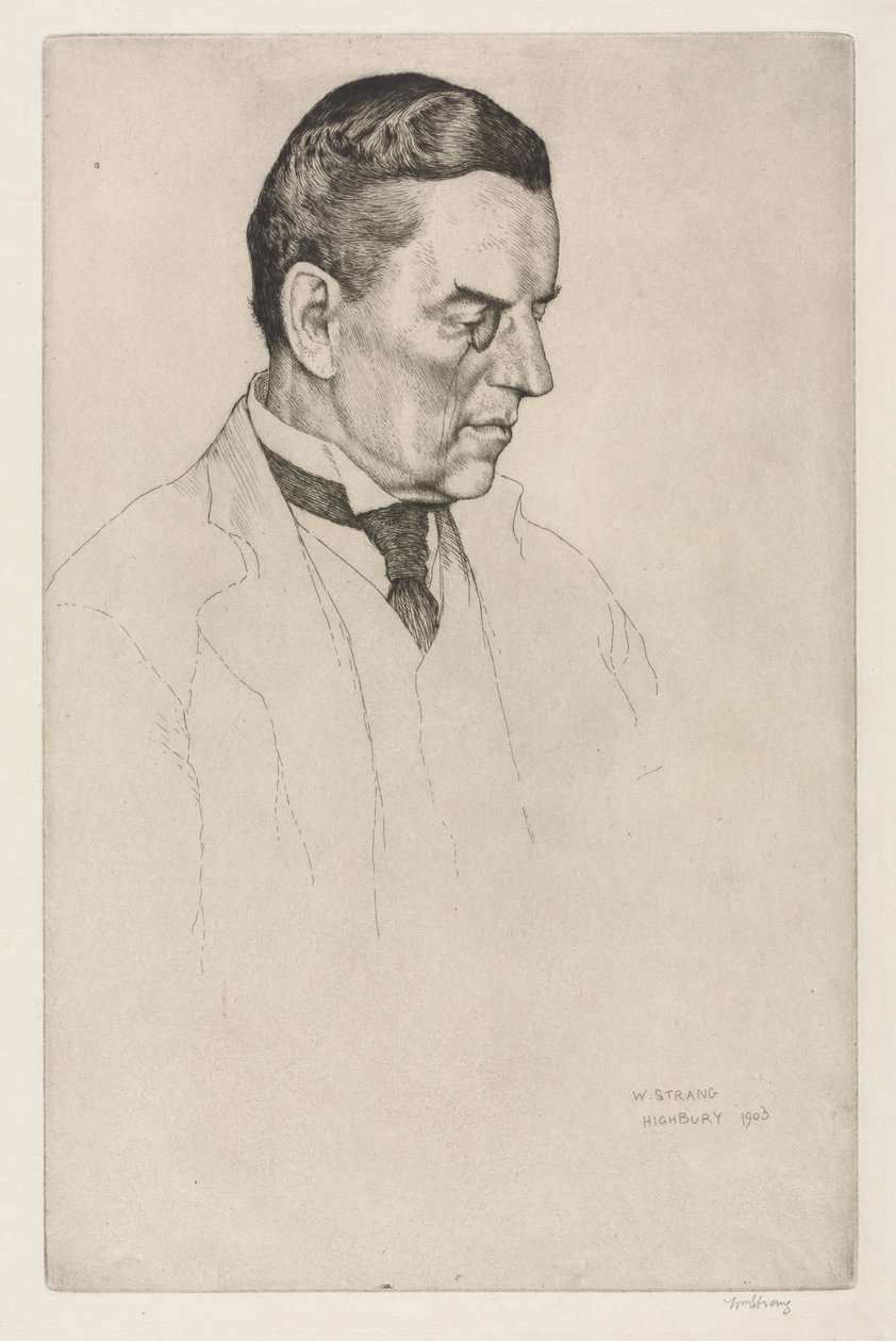 De Zeer Eerwaarde Joseph Austen Chamberlain door William Strang