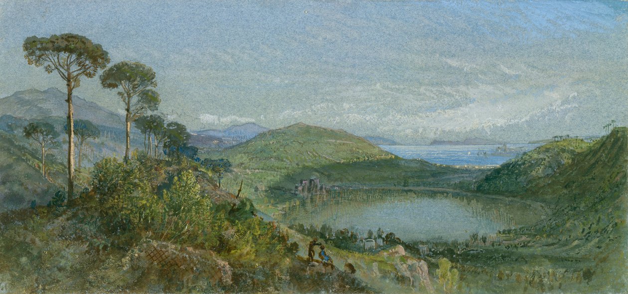 Lago Avernus door William Trost Richards
