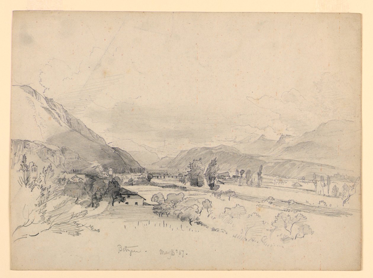 Landschap, Bautzen, Duitsland door William Trost Richards