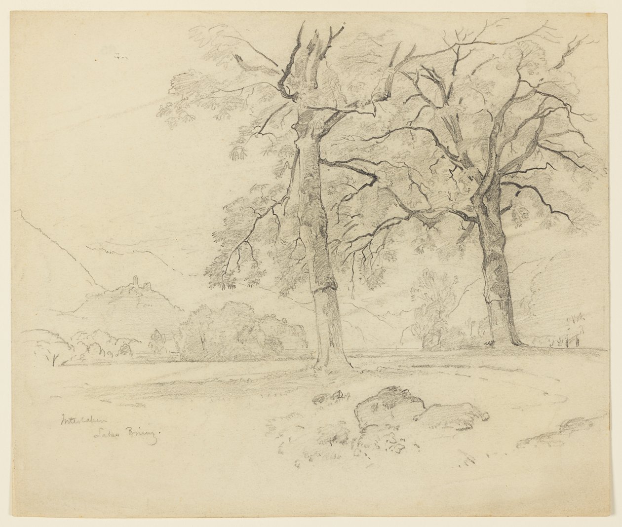 Landschap, Meer Brienz, Interlaken, Zwitserland door William Trost Richards