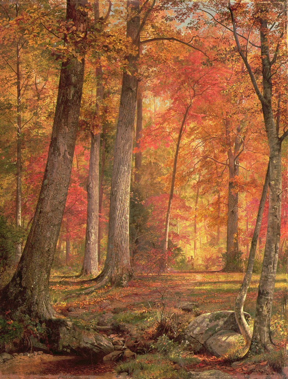 Pad in het Bos door William Trost Richards