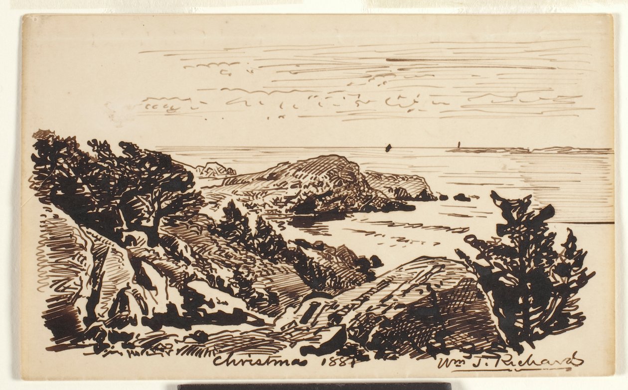 Zeegezicht door William Trost Richards