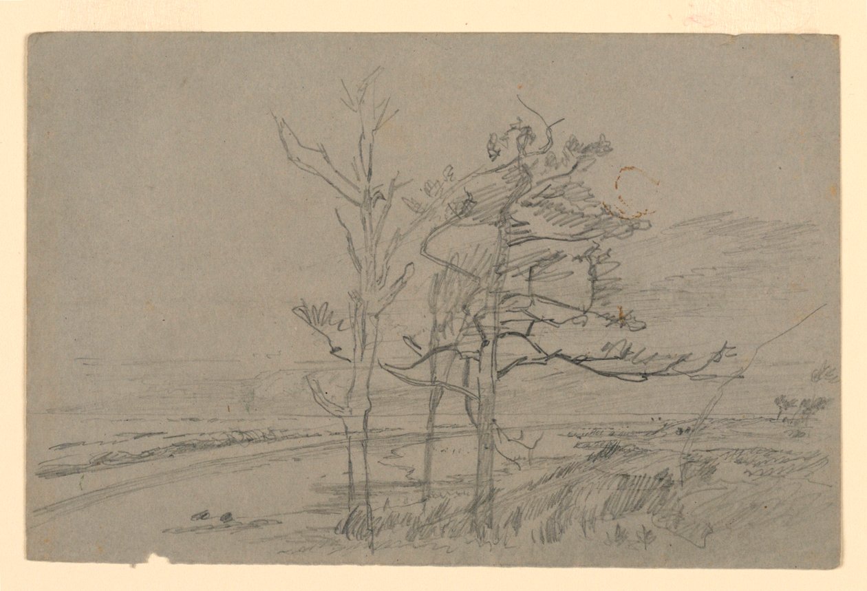 Studie van landschap door William Trost Richards