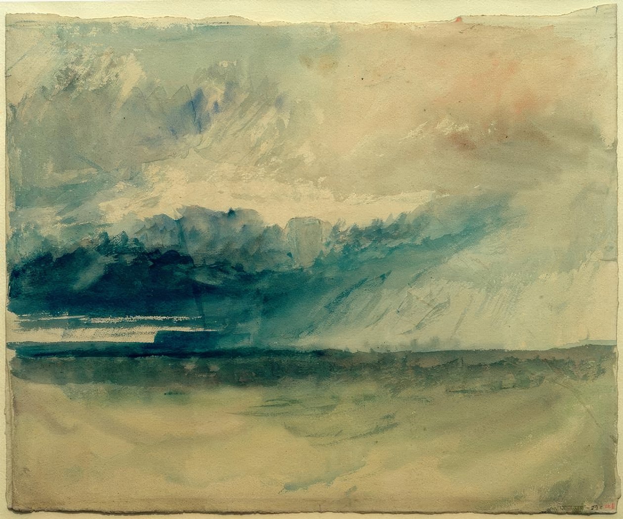 Kliffen vanaf de zee door Joseph Mallord William Turner